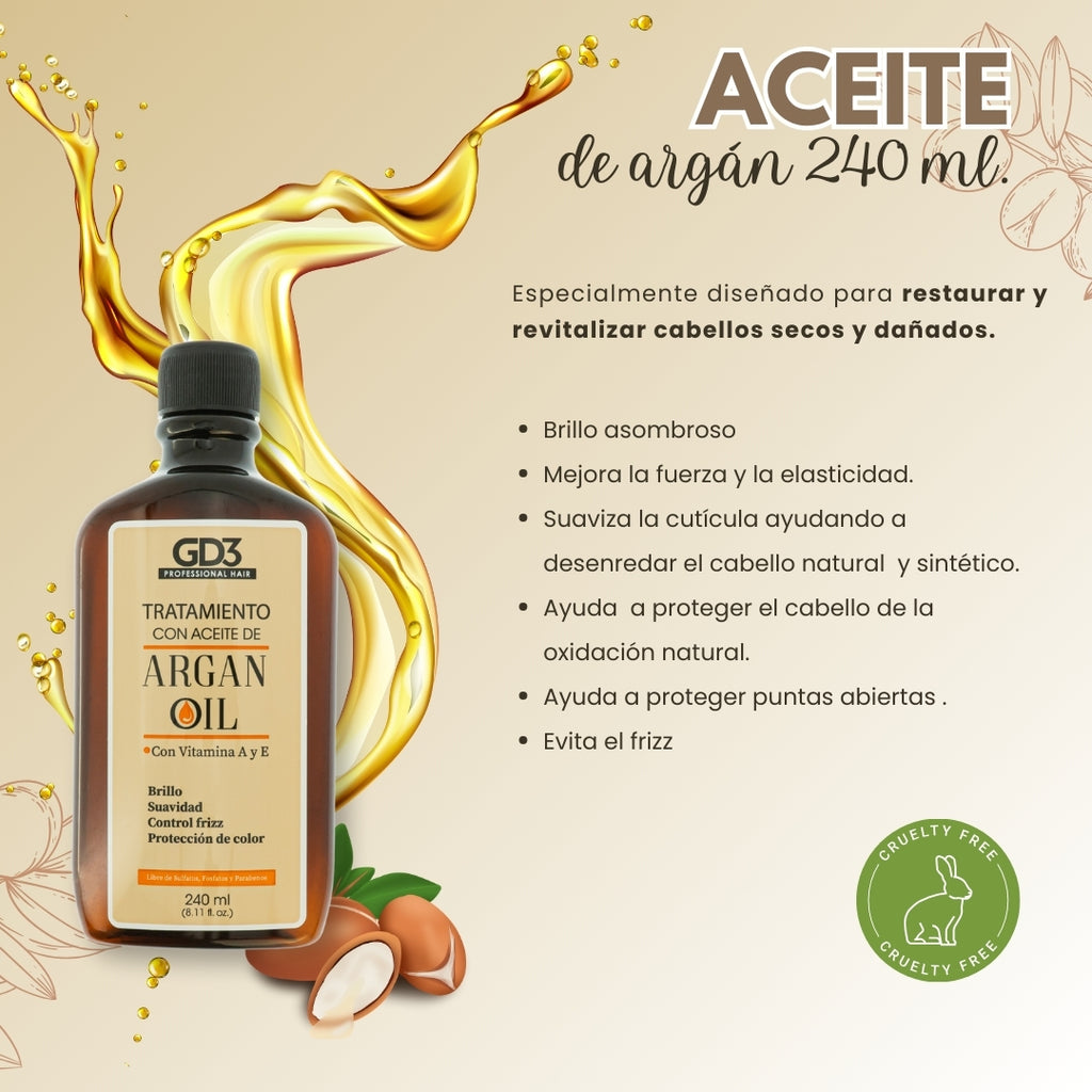 Tratamiento con aceite de Argan GD3 – GD3MX