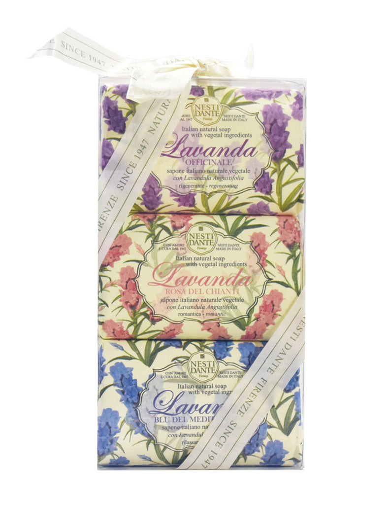 Kit de 3 jabones Nesti Dante Lavanda Gif Set de Regalo 150 g