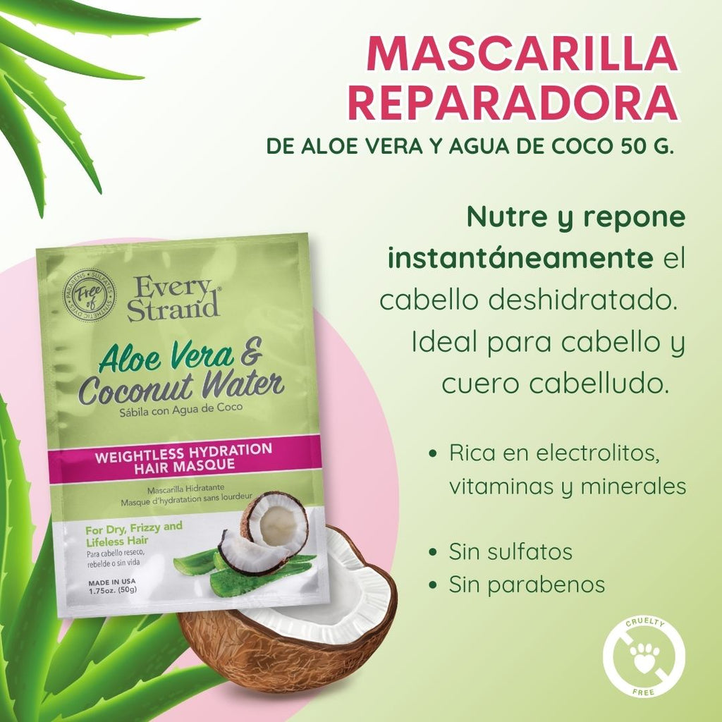 Mascarilla Aloe Vera & Agua de coco Every Strand – GD3MX